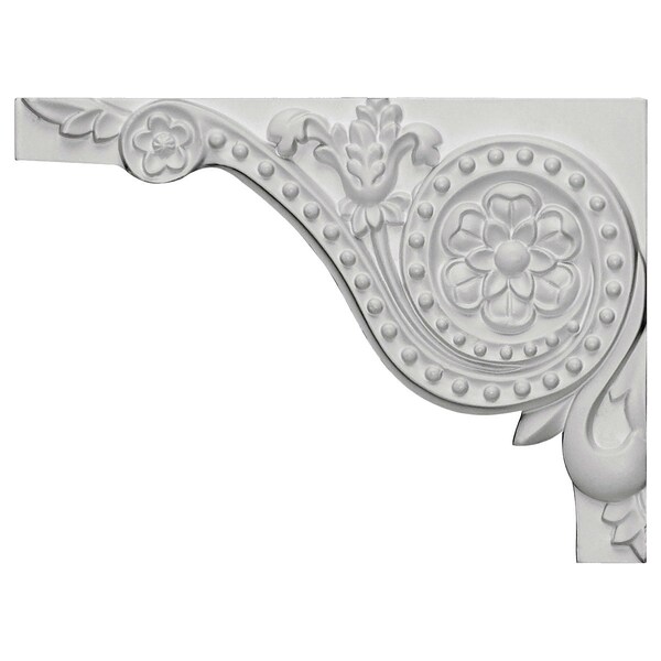 Ekena Millwork 8"W x 5 7/8"H x 5/8"D Antonio Stair Bracket, Left SB08X05AN-L - main